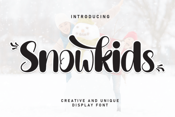 Discover the Playful Charm of the Snowkids Font