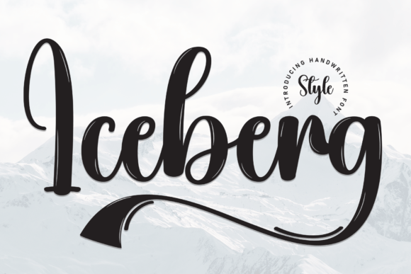 Iceberg: The Handwritten Font with Frosty Elegance