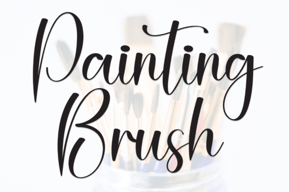 Painting Brush: A Flowing Handwritten Font for Elegant Projects