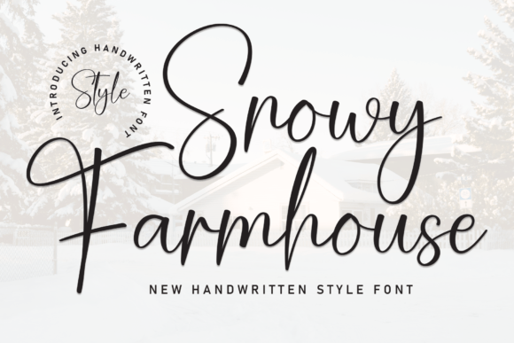 The Charming Appeal of the Snowy Farmhouse Typeface