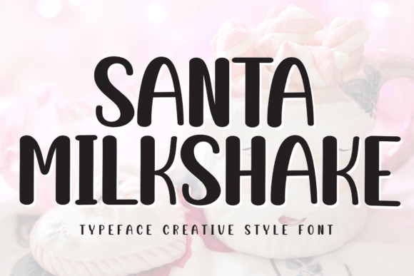 The Elegant Flow of Santa Milkshake Font
