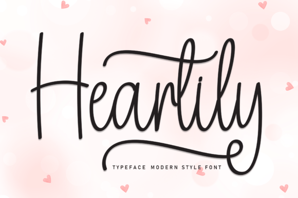 The Friendly Charm of Heartily: A Handwritten Typeface for Creative Projects