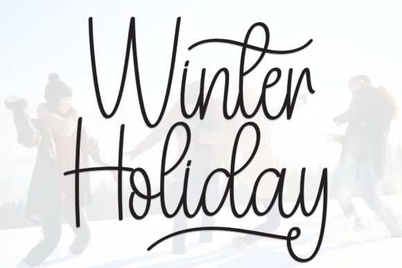 Winter Holiday Font: A Sweet and Cursive Choice for Joyful Design